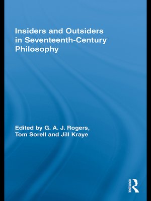 cover image of Insiders and Outsiders in Seventeenth-Century Philosophy